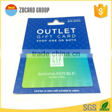 Customized Barcode Loyalty Backer Card with Backer/Holder