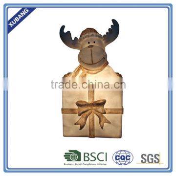 Hot sales Reindeer in giftbox lamp indoor