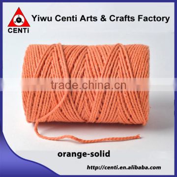 Top sale orange bakers twine orange solid bakers twine for packing gift