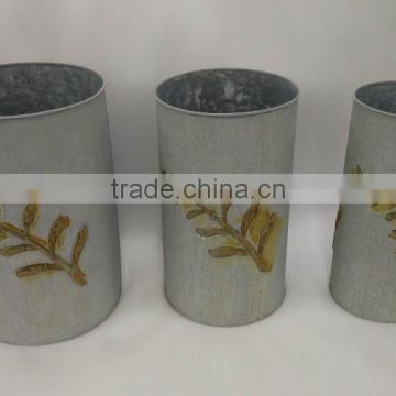 Metal Artifical Cheap Metal Flower Pot WZ15001-005