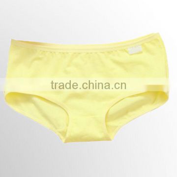 yellow color sexy panties cotton ladies underwear