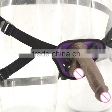 PVC Strap on Sex Toys dildo with belt Strapon Penis 260 grams 16.8 cm