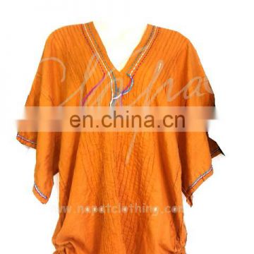 Fashion summer clothes v shirt, orange color T-shirt.
