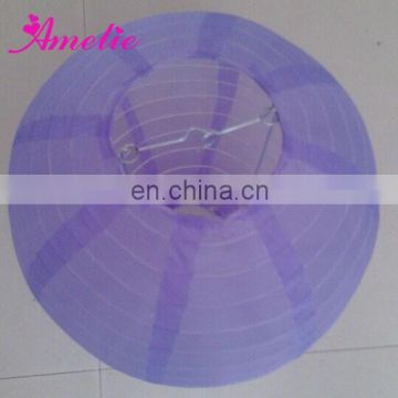 A115PL Decoration For Wedding Party Silk Nylon Lantern Purple