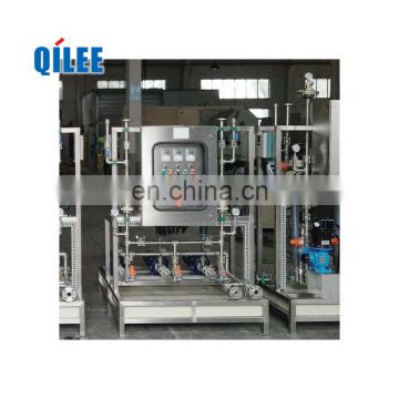 Low pressure volumetric chemical dosing system for chilled water