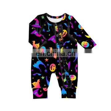 Buttery Soft Long Sleeves Jumpsuit Halloween Bodysuit Wholesale Newborn Baby Clothes