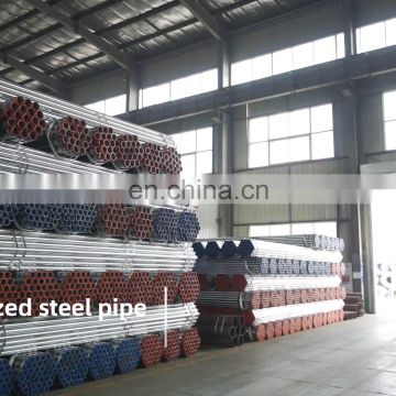BS1387 light threaded galvanized erw steel pipe with sockets and caps for construction