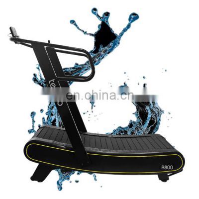 innovation gym fitness equipment running machine quiet motorless and resistance bar Curved treadmill & air runner