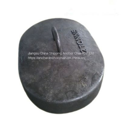 5tons Black Painted Steel or Concrete Clump Weight or Sinker