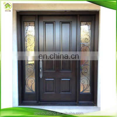 double prehung exterior solid wood entrance patio front door