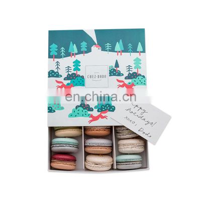Cardboard macaron packaging box 5 inch recycled paper packaging cake box