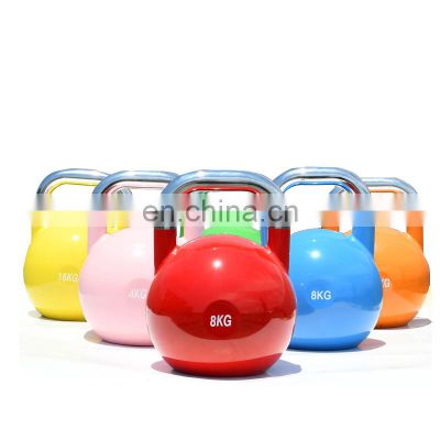 High Quality Factory Fitness wholesale custom cast 10kg competition stainless steel kettlebell