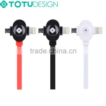 TOTU 2 in 1 both for iphone and for Samsung micro usb data cable