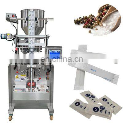 Automatic salt and pepper packing machine 2g 3g 5g sugar stick salt sachet packing machine small sugar sachet packing machine