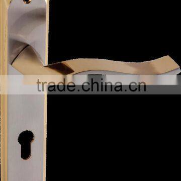 85mm zinc alloy door hardware handle with plate 769 235