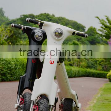 2016 new folding Electric Bicycle with aluminium body and Lithium battery 3 hours charging time with CE FCC ROHS DOT