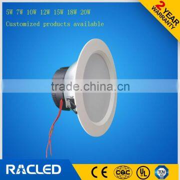 LED recessed downlight 10W light aluminium PC material