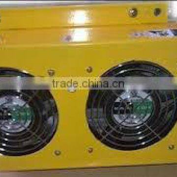 high quality hydraulic system cooler with fan cover,fin type ,aluminum