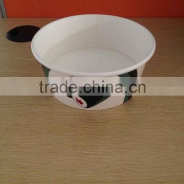 Fast food package strong double PE paper bowl
