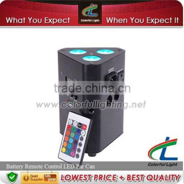 Factory offer with Led RGBW 3*10W Battery Remote Control LED Par Can