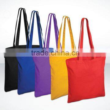 General design Coloured Cotton Bag long handle canvas bag tote bag