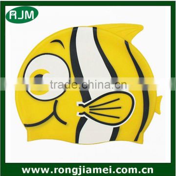 Waterproof Silicone Swim Cap For Boys Girls Smaller Swimmers