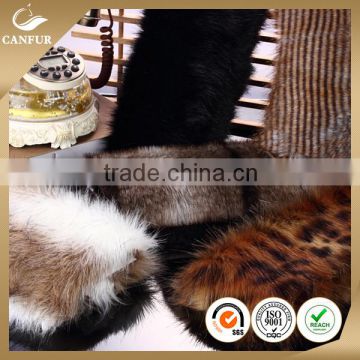 High quality brushed/printed fake mink fur
