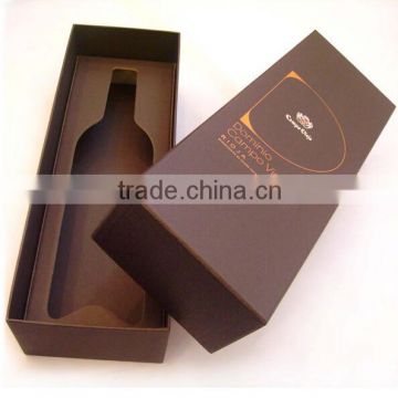 Rigid cardboard single bottles wine box with OEM logo