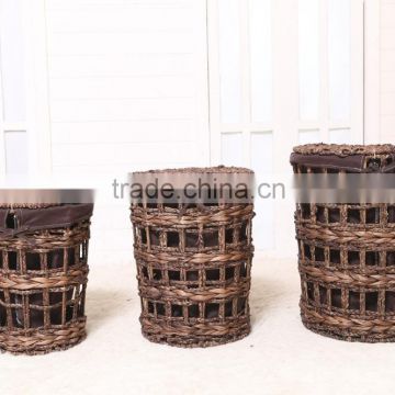 water hyacinth grass basket storage basket