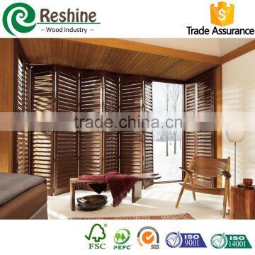 Color painted timber plantation window shutter