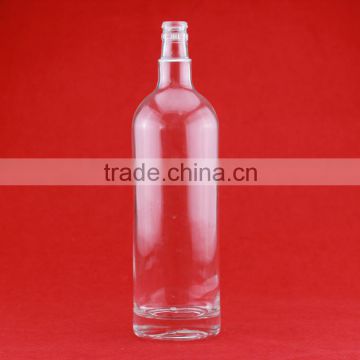 High quality 1liter bottle 1000ml glass bottle empty glass liquor bottle
