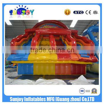 Best selling Double Lanes Giant Inflatable Water Slide for Adult and kids outdoors