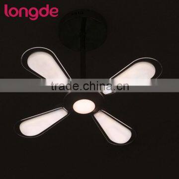 Single CCT Creative Deformable Fan Shape LED Ceiling Pendant Lamp for Restaurant