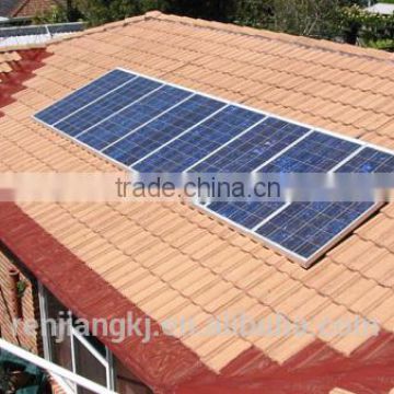 Renjiang grid tied 7kw home solar power system