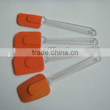 Four pieces for one set silicone spatulas with ABS handle