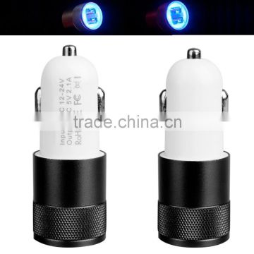 dual port car usb charger with CE ROHS certification