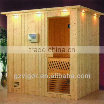 wooden sauna room / combined sauna house