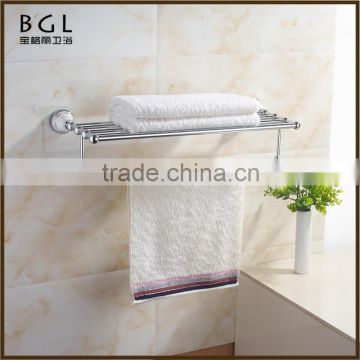 11720-CP New design zinc alloy chrome bathroom accessory towel shelf
