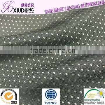Shaoxing high quality T/R men suit dobby lining fabric