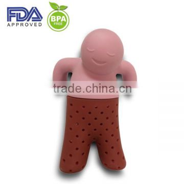 FDA/ LFGB standard Strawbery silicone tea bag,silicone tea strainers,tea infuser with plate