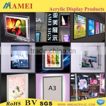 High quality acrylic slatwall picture frame