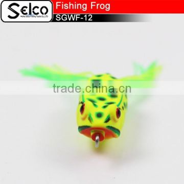 SGWF-12 artifical hand made floating soft plastic frog, 55mm/13g