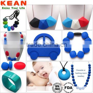 Eco-Friendly Baby Chewable Necklace And Silicon Pendant Mold Making