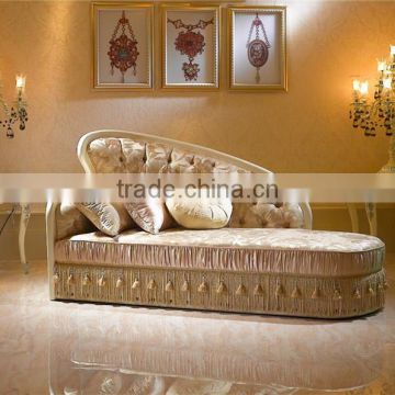 Elegant Stylish Chaise Lounge, Alternative Fashion Day Bed Sofa with Hanging Fringe Skirt, Individuality Design Chaise Lounge