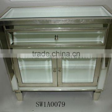 2011 new in wood cabinet with crystal glass for home furniture
