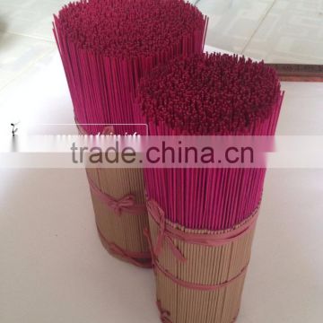 No artificial color or aroma added in nice thin incense sticks with red bamboo cored - smell so sweet when burning - 30cm - 40cm