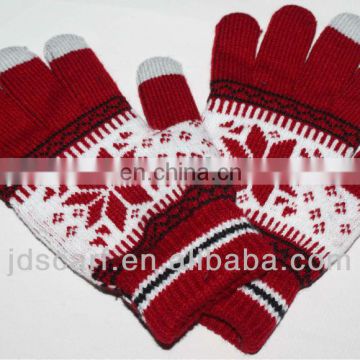 touch screen winter gloves (JDG-020#) knit glove gloves touch screen