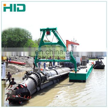 10 inch cutter suction dredger for digging sand and gold