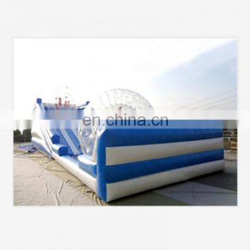 Outdoor mobile leveling slide inflatable Loading Ramp for Zorb ball game