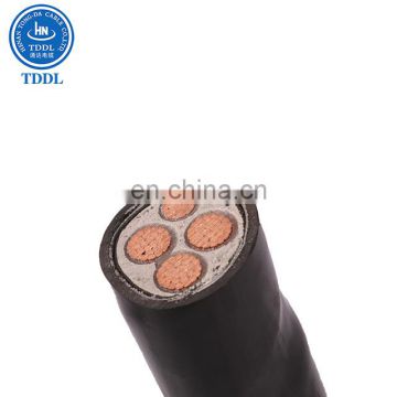 TDDL Low voltage 4 core copper PVC /XLPE insulated steel wire armored cable